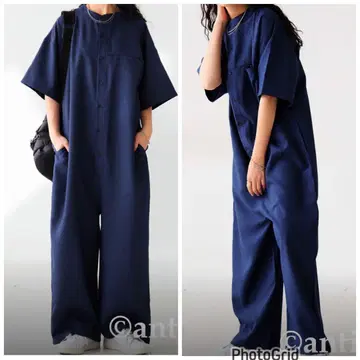 antiqua 빅 사이즈 반팔 올인원 살로펫