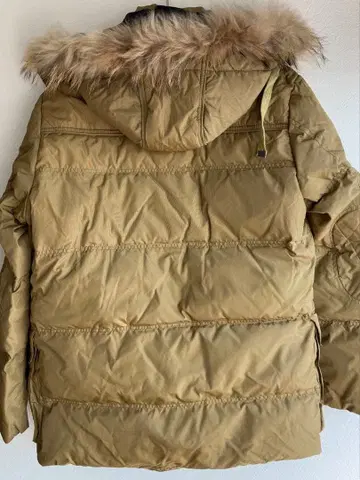 Jeep 다운 자켓 M 카키 퍼 달린 더플 코트 스타일 방한 아우터