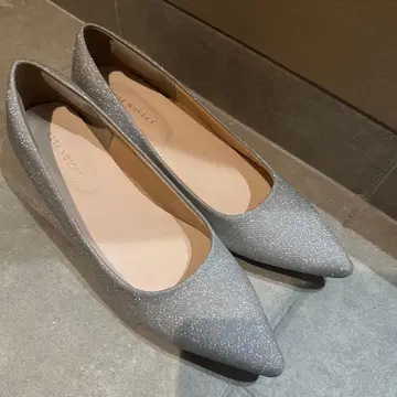 실버 글리터 펌프스