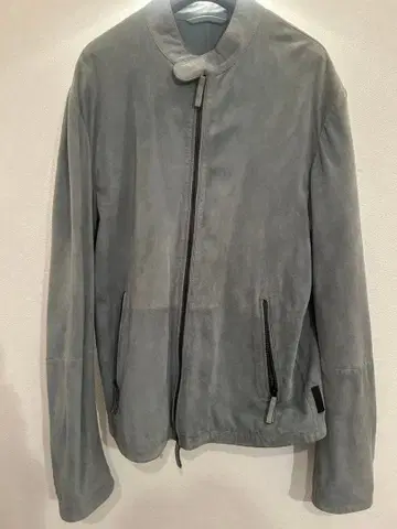 엠포리오 아르마니 그레이 스웨이드 자켓