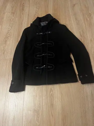 MEN'S MELROSE 블랙 더플 코트