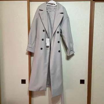 롱 코트 아이보리