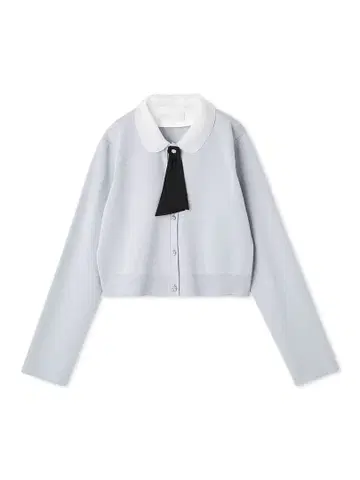 새상품급 탈부착 니트 레이스 칼라 가디건 CELFORD 36 SAX