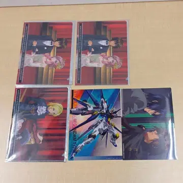 건담 SEED FREEDOM 미니 클리어 파일 비주얼 포스터 5장