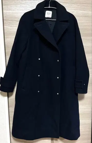 UNITED TOKYO Super110's 멜톤 더블 체스터 코트