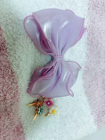 디즈니 라푼젤 헤어 클립 리본