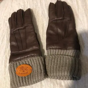 IL BISONTE 가죽 장갑 브라운
