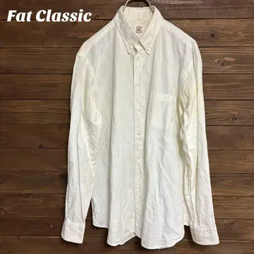 [ Fat Classic ] 버튼 다운 셔츠 코튼 린넨 XL
