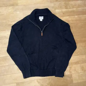 빈티지 STJHON SBAY 세인트 존스 베이 하프 지퍼 니트 블랙