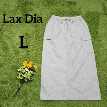 [럭스 디어] 카고 스커트 L 라이트 그레이 롱 기장 스포티 스트릿