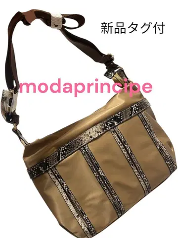 택 포함 새상품 modaprincipe 모다 프린치페 바이슨 패턴 숄더백