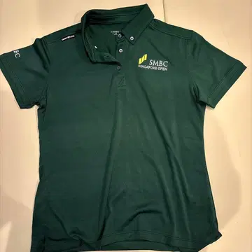 SMBC 싱가포르 오픈 피케 셔츠 다크 그린