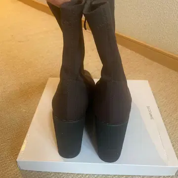 웨지솔 다크 브라운 부츠