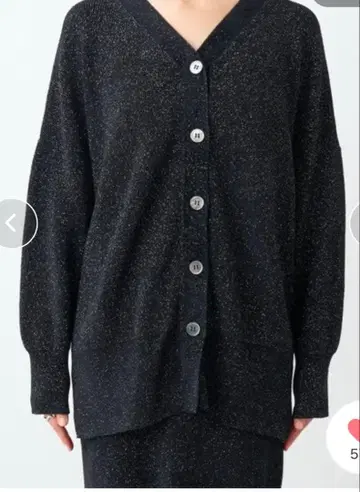 RIVE DROITE [고급스러운 반짝임] 라메 2WAY 가디건