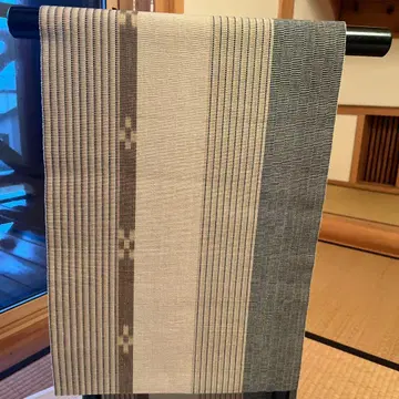 수직 대나무 타케토미 군보 단 나고야 오비(약 24cm)