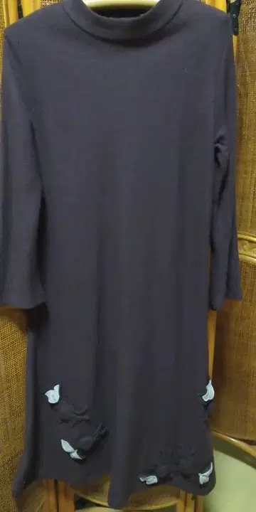 다크 퍼플 니트 원피스 (lassiette)