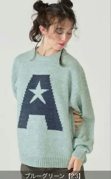 티나:조준 A 로고 니트