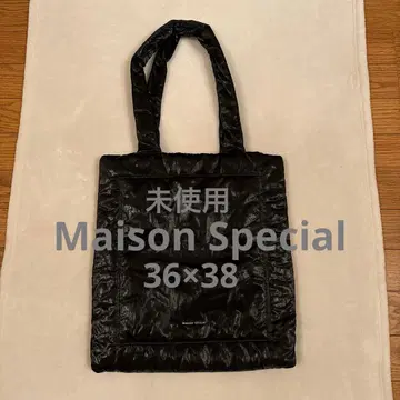 미사용 MAISON SPECIAL 토트백 숄더 가능 멀티 패브릭