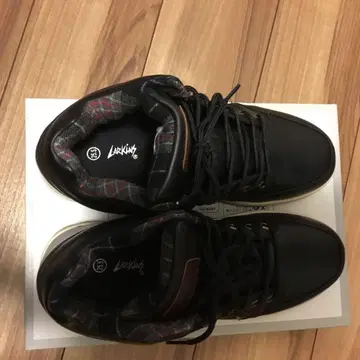 LARKING 방수 탑 스니커즈 블랙