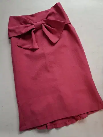 그랜터블 일본제 스콧 클럽 계열 리본 스커트 성인 핑크