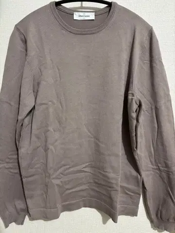 그랑사쏘 긴팔 크루넥 니트 12G 소프트 코튼