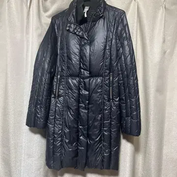 네이비 롱 다운 자켓