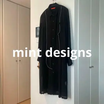 mint designs 블랙 셔츠 원피스