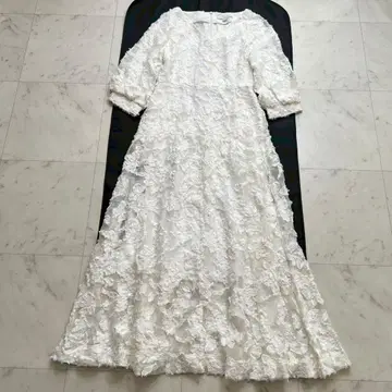 GREED international 플라워 자카드 시어 원피스