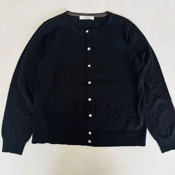 IEDIT 가디건 펄 버튼 블랙 L ( C492 )