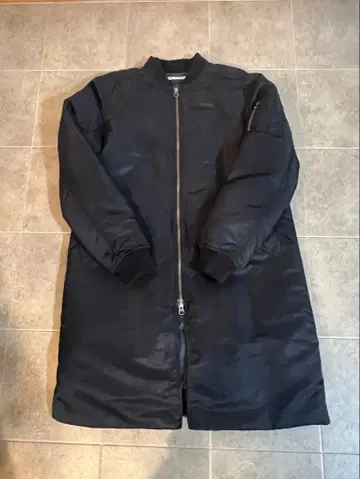 NIKO AND - 블랙 MA-1 롱 자켓