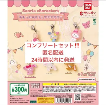 산리오 캐릭터즈 윳토 메지루시 액세서리 컴플리트 세트 전 6종