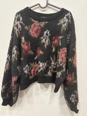 JEANASIS 꽃무늬 패턴 니트 스웨터 F 사이즈