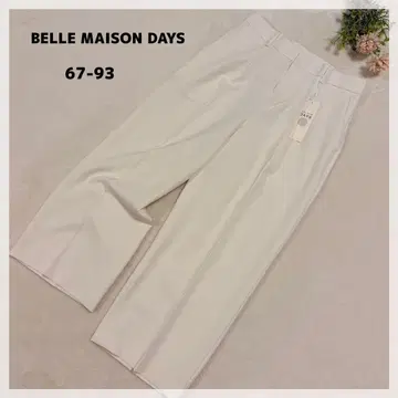 [벨메종 데이즈] 택 포함 새상품 센터 프레스 팬츠 화이트 M 상당