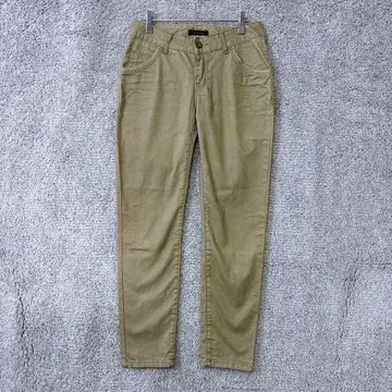 3412 인터플래닛 윙 캐주얼 팬츠 S 카키 스트레치