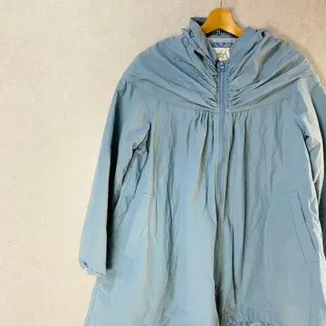 TSUMORI CHISATO 스카이블루 후드 부착 자켓