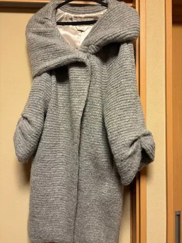 그레이 롱 코트 사이즈 38