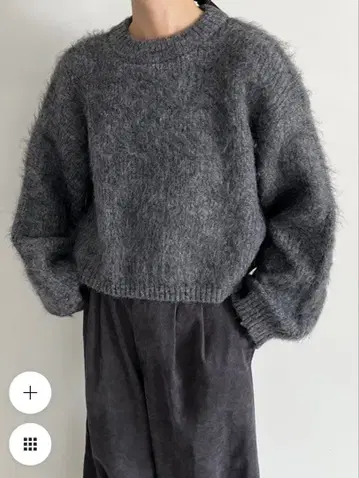 [ 미사용 택 포함 ] 헤어리 숏 니트 [ by SON ]