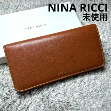 [ 미사용 ] NINA RICCI 니나리치 장지갑 가죽 브라운 박스 포함