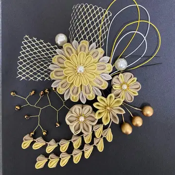 츠마미자이쿠 머리 장식 성인식 졸업식 하카마 기모노