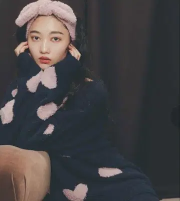 SNIDEL HOME 멜티 하트 자카드 니트 풀오버