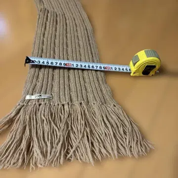 베이지 프린지 머플러 23x