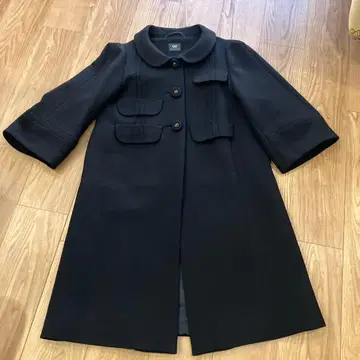 ANYA HINDMARCH 블랙 코트 아냐 핸드마치 새상품급