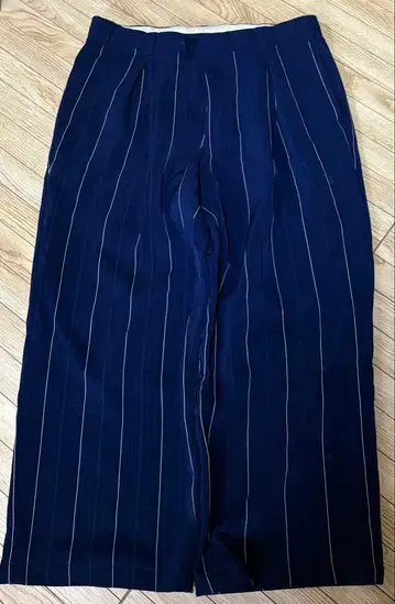 스트라이프 슬랙스 구제 의류