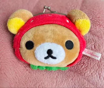 리락쿠마 딸기 모자 코인 케이스 소품함