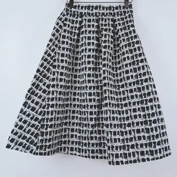 [클레어] 올 패턴 깔끔한 플레어 스커트 탄탄한 원단 허리밴딩 64