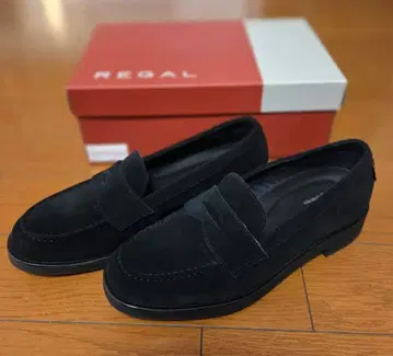 REGAL 로퍼 GORE-TEX 블랙 스웨이드 25.5cm