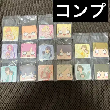 하스노소라 세가 럭키 쿠지 E상 스퀘어 캔뱃지 전 8종 세트 컴플리트