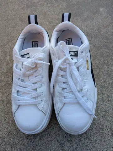 PUMA 플랫폼 스니커즈 화이트/블랙