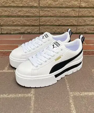 PUMA 플랫폼 스니커즈 화이트/블랙