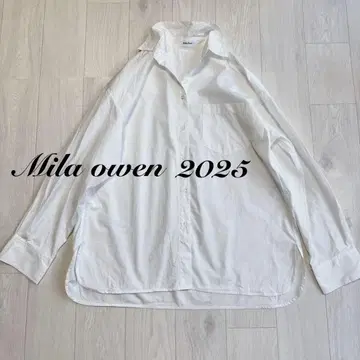 Mila owen 셔츠 커브 루즈 실루엣 와이드 셔츠